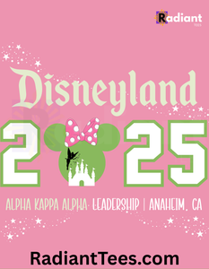 2025 Disneyland Pink and Green Minnie (S-XL)
