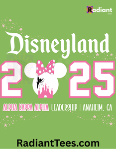 2025 Disneyland Pink and Green Minnie (S-XL)