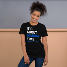 Load image into Gallery viewer, Black - Blue Madam Time Unisex Tee
