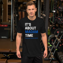 Load image into Gallery viewer, Black - Blue Madam Time Unisex Tee
