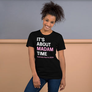 Black - Pink Madam Time Unisex Tee