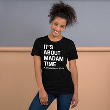 Load image into Gallery viewer, Black - White Madam Time Unisex Tee
