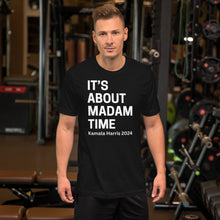 Load image into Gallery viewer, Black - White Madam Time Unisex Tee
