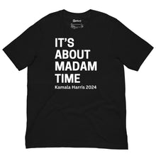 Load image into Gallery viewer, Black - White Madam Time Unisex Tee
