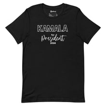 Load image into Gallery viewer, Outline Kamala for President Unisex Tee
