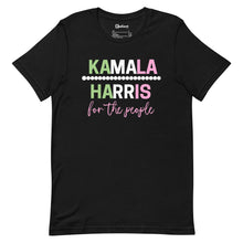 Load image into Gallery viewer, Black - Tri-color Pearl Kamala for the People Unisex Tee
