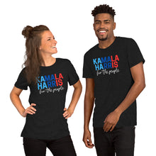 Load image into Gallery viewer, Black - Tri-color Kamala for the People Unisex Tee
