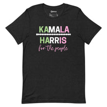 Load image into Gallery viewer, Black - Tri-color Pearl Kamala for the People Unisex Tee
