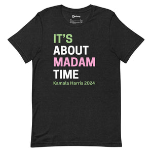 Black - Pink & Green Madam Time Unisex Tee