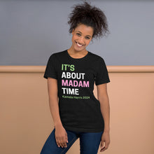 Load image into Gallery viewer, Black - Pink &amp; Green Madam Time Unisex Tee
