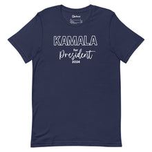 Load image into Gallery viewer, Outline Kamala for President Unisex Tee
