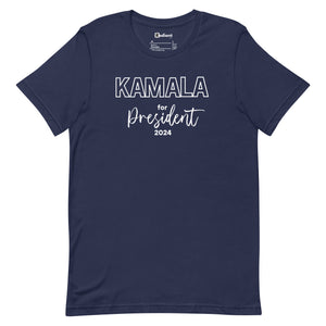 Outline Kamala for President Unisex Tee