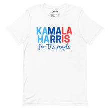 Load image into Gallery viewer, White - Tri-color Kamala for the People Unisex Tee
