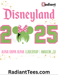 2025 Disneyland Pink and Green Minnie (S-XL)