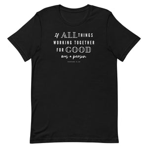 ALL GOOD Unisex Tee (white font/multi colors)