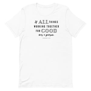 ALL GOOD Unisex Tee (black font/multi colors)